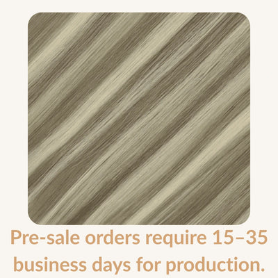 [Pre Sale] Virgin Weft Hair Extension Invisible Butterfly Weft With Hole Highlight Blonde #P19/60