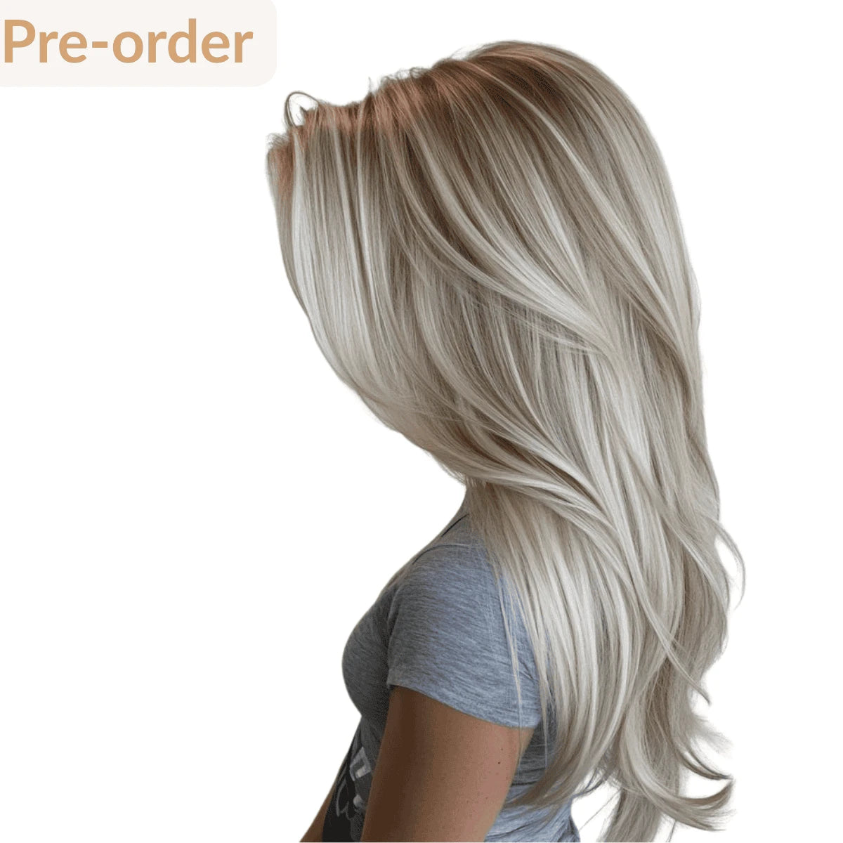 [Pre Sale] Virgin Weft Hair Extension Invisible Butterfly Weft With Hole Highlight Blonde #P19/60