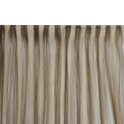 Virgin+ Hand-tied weft extensions real human hair