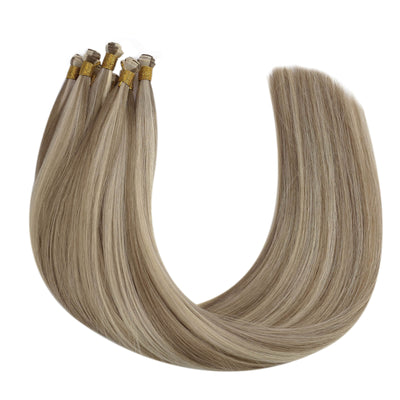 hand tied hair weft