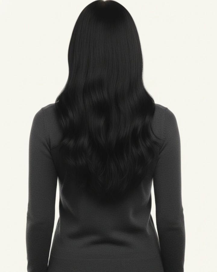 Soft, Natural Finish with Genius Clip-In Hair Extensions