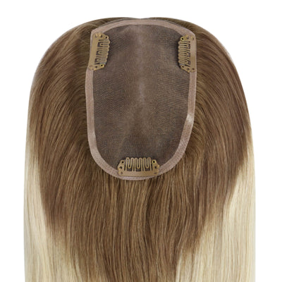 10-613 toppers with clips brown to blonde