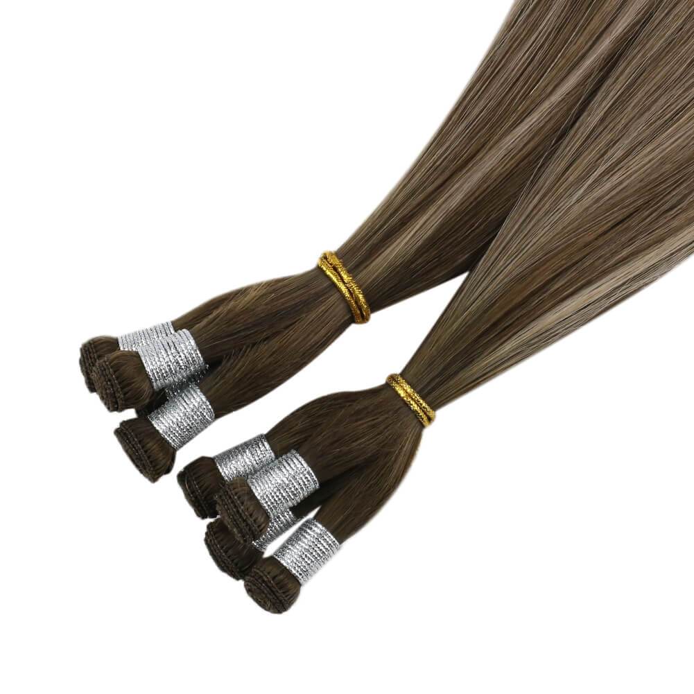 human hair weft virgin extensions sew in