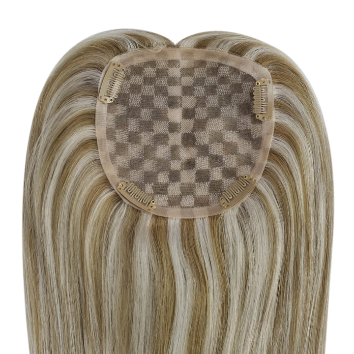 hair toppers no bangs hair hand tied mono base