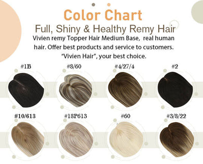 [US Only][Half Price][150% High Density Upgrade] Remy Medium Hair Topper Hairpieces without Bangs Breathable Hair Topper Soft Hair (#3/8/22)