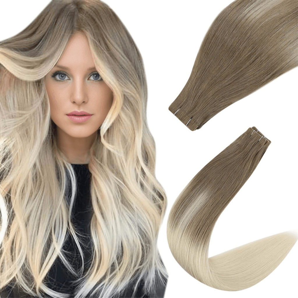 seamless human hair tape in extensions