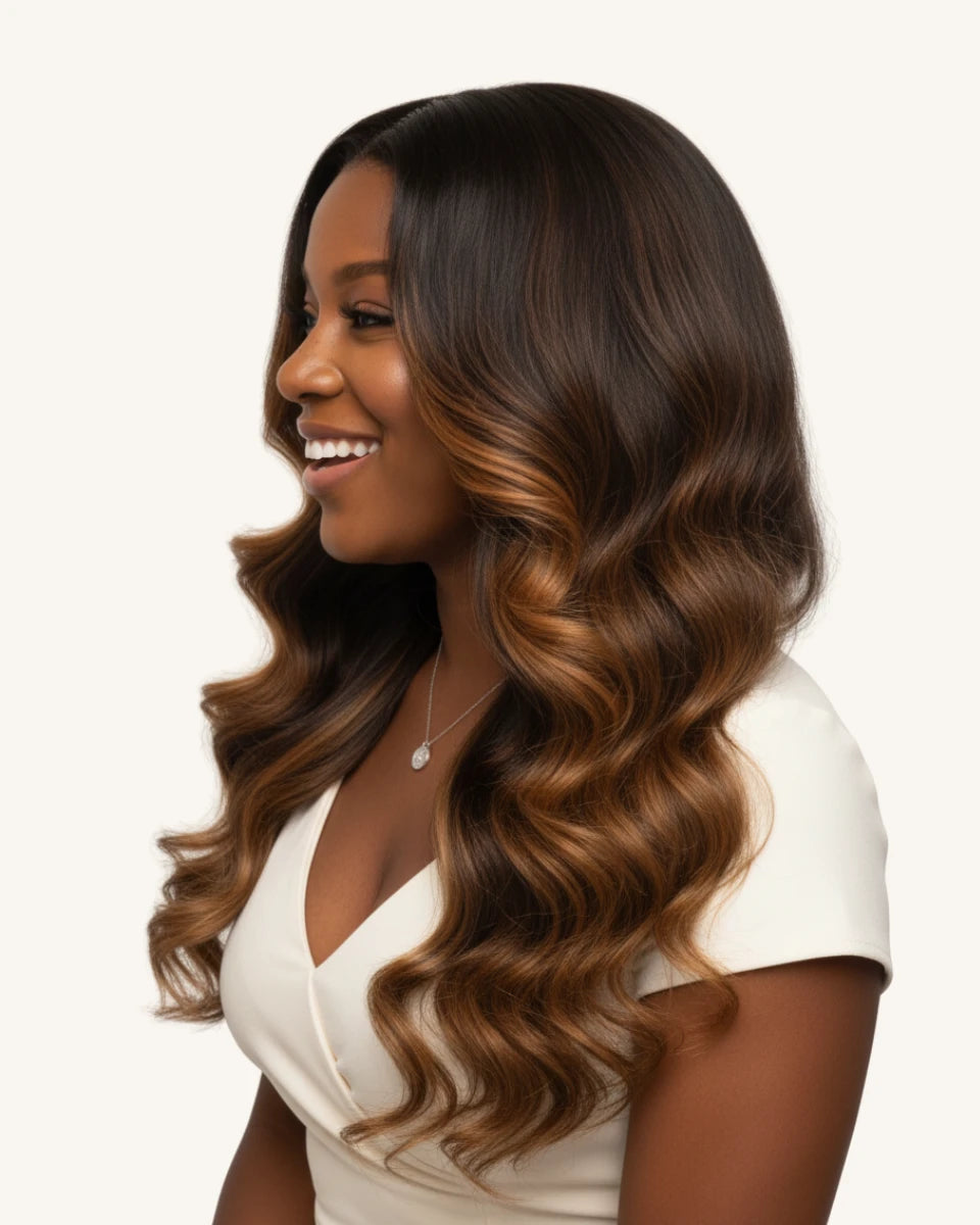 invisible clip in hair extensions