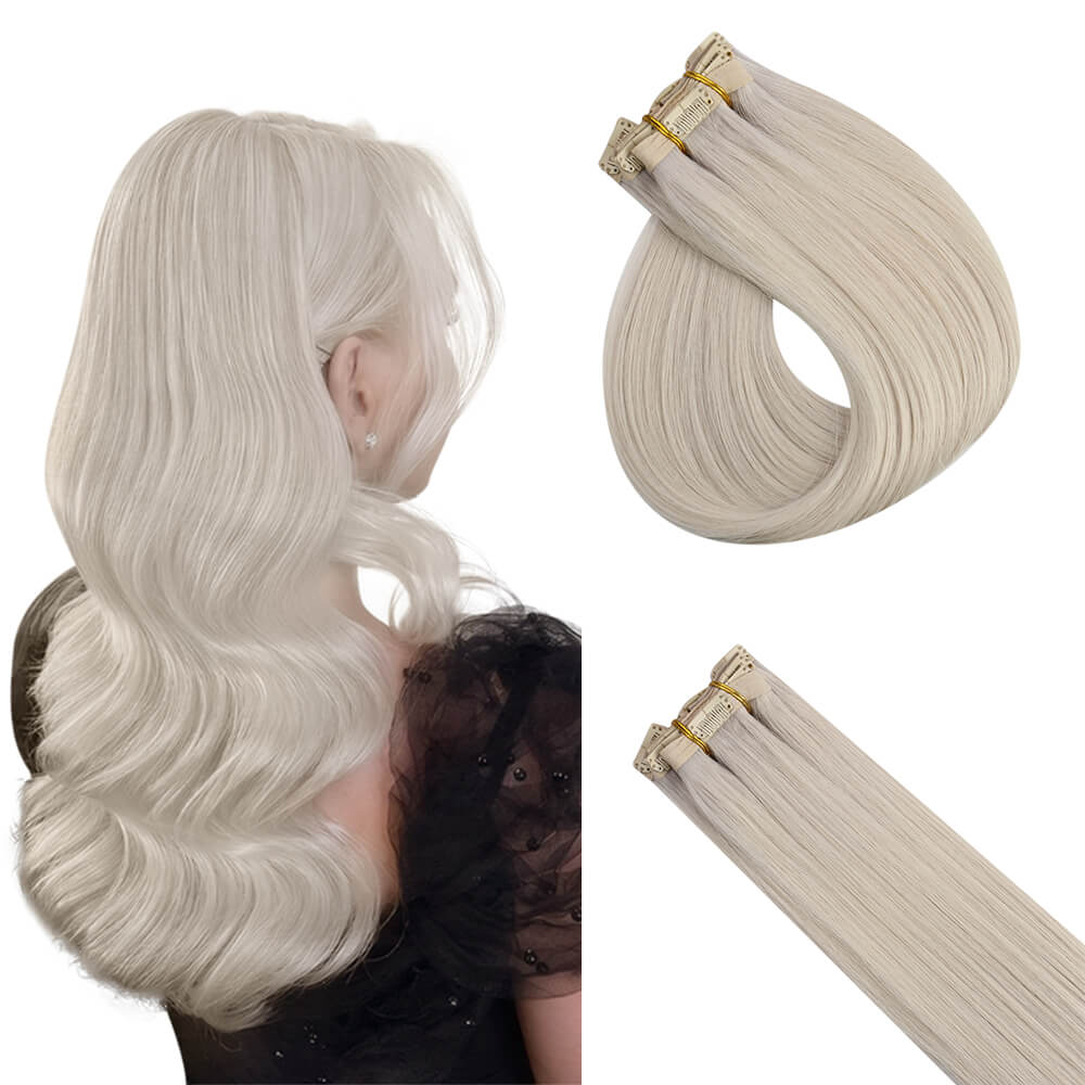 clip in hair blonde hair extension