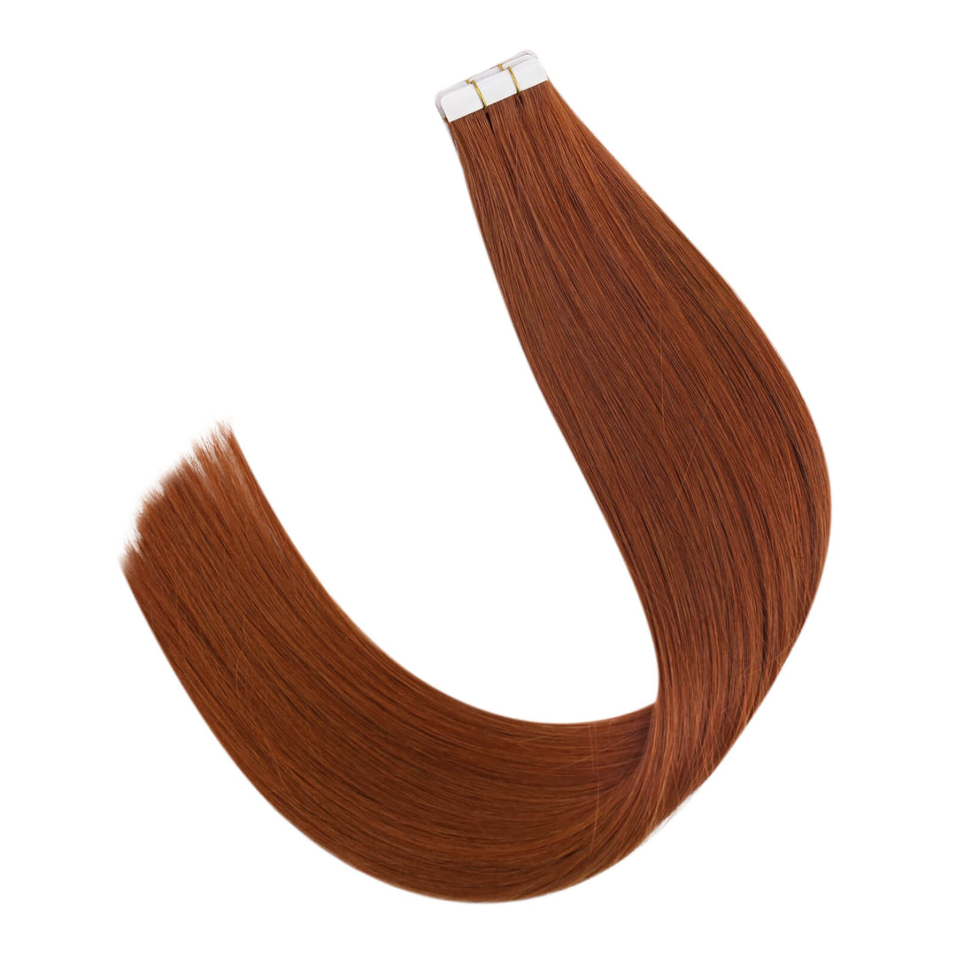 blonde tape in hair extensions