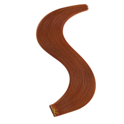 Tape in Hair Extensions Copper Real Human Virgin Hair Extensions #33