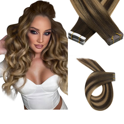 virgin hair bundles straight hair extenisons injection tape in hair