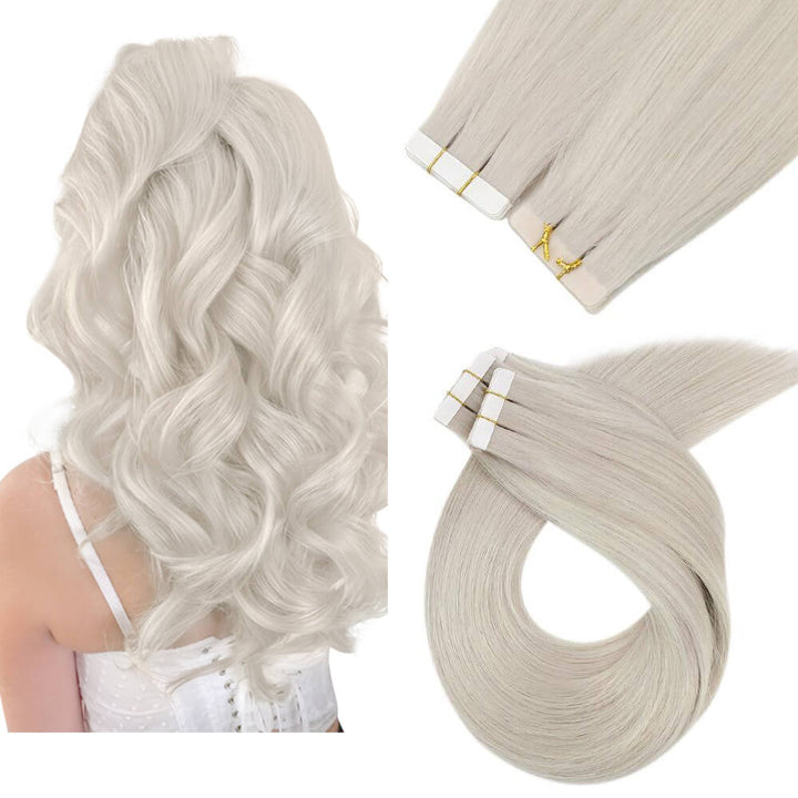 silky straight tape in hair extensions