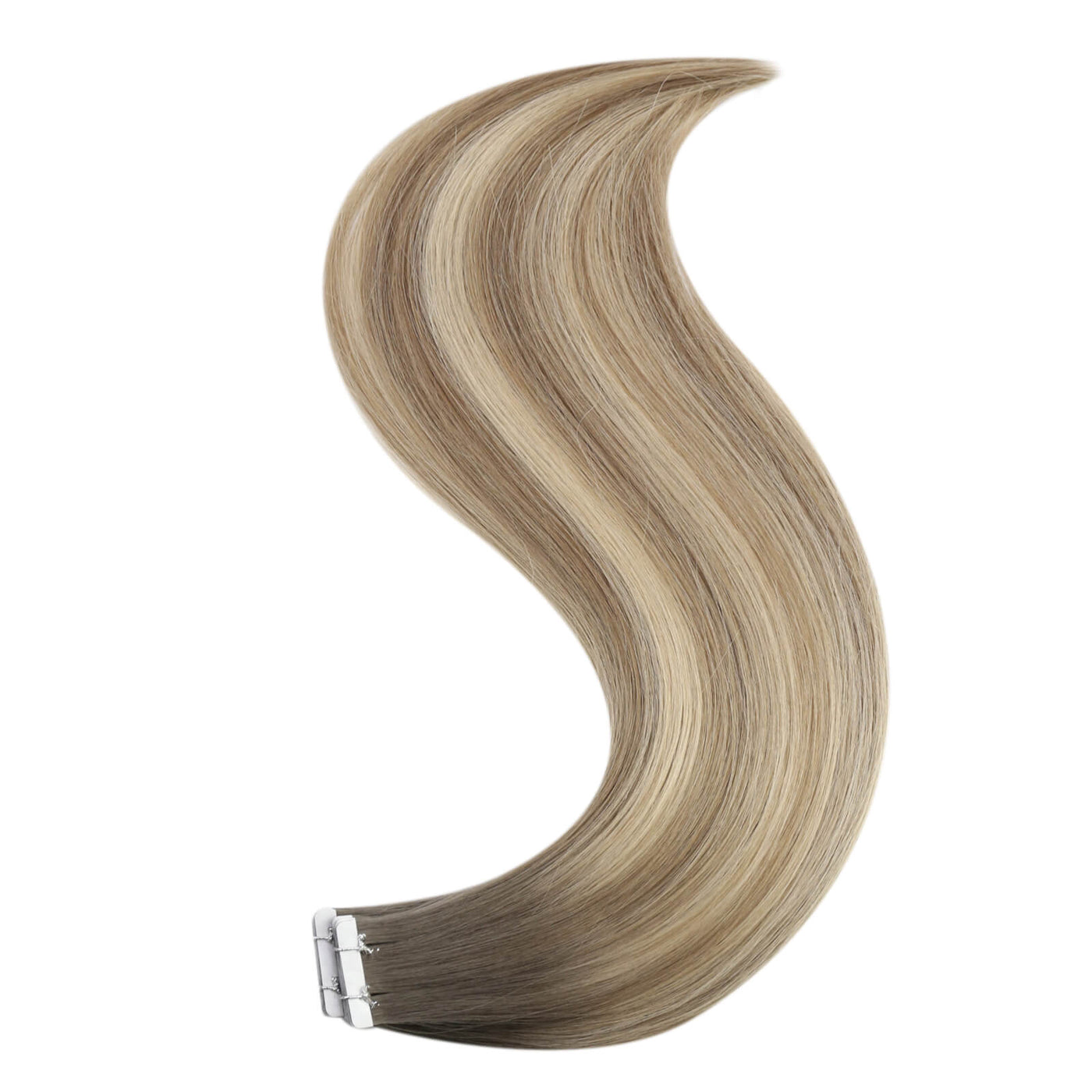 Tape in Hair Extensions Brown Blonde Real Human Virgin Hair Extensions #5/7/20