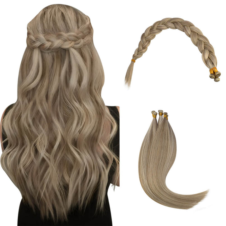 human hair bundles balayage blonde