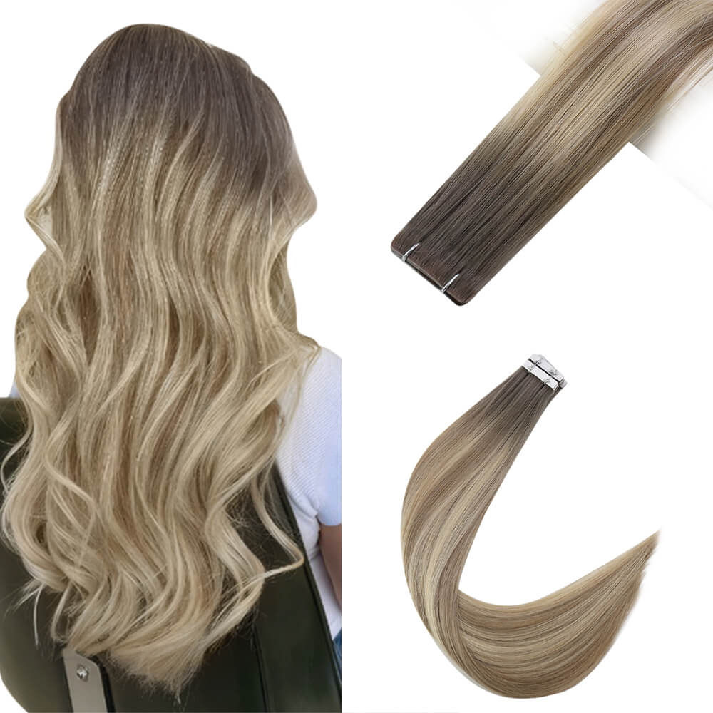 tape in extensions real human hair
