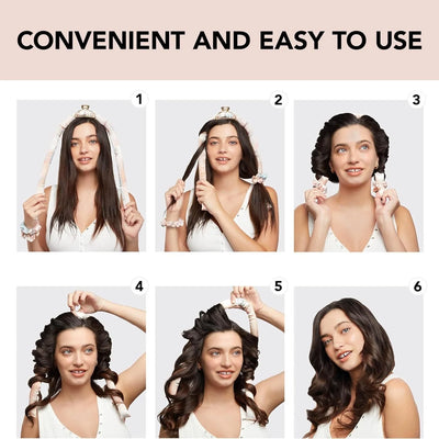 Vivien Heatless Curling Set – No Heat Silk Hair Curler for Overnight Curls -Free Styling Tool