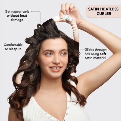 Vivien Heatless Curling Set – No Heat Silk Hair Curler for Overnight Curls -Free Styling Tool