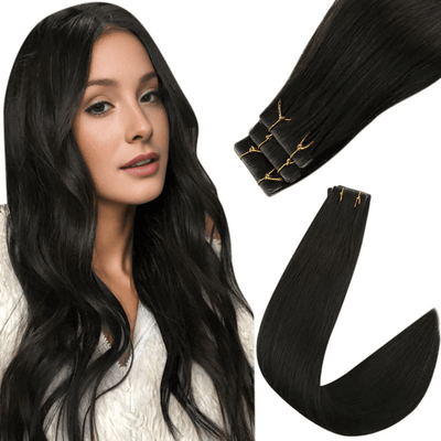 virgin+ tape in dark brown hair extensions human hair