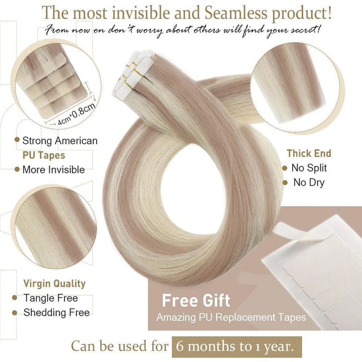 Virgin Injection Tape in Hair invisible tape