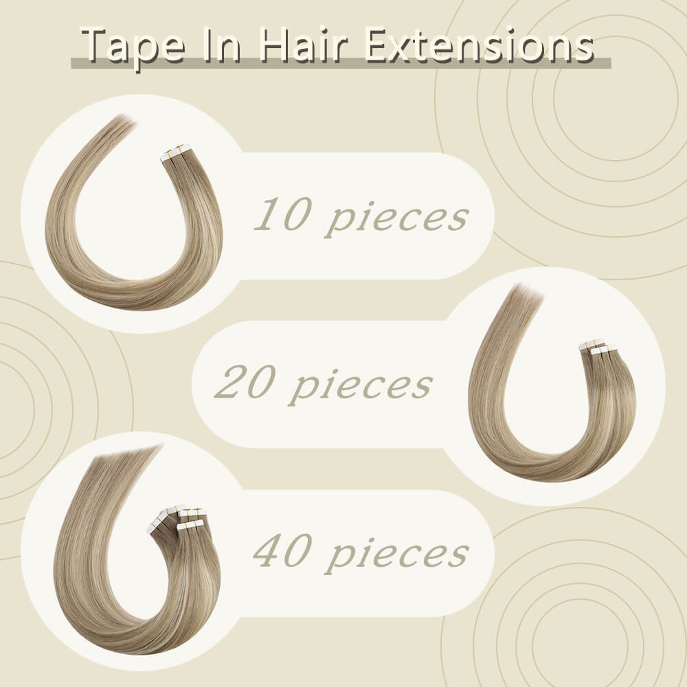 seamless and invisible tape in hair