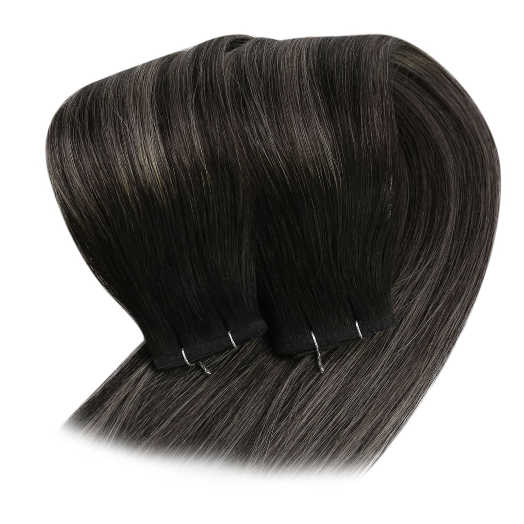 pu flat silk weft
