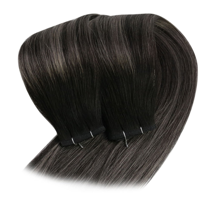 pu flat silk weft