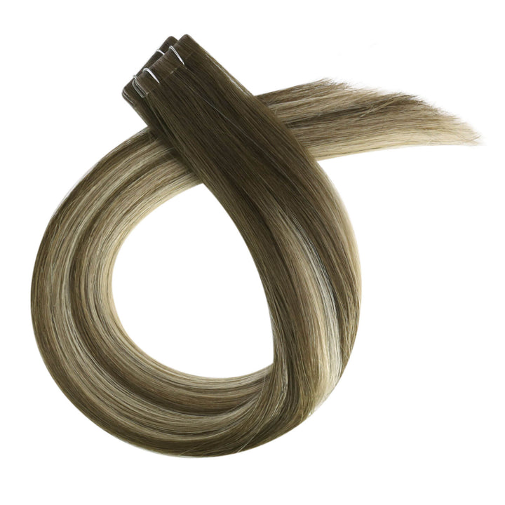 seamless 100% human hair tape in extensions