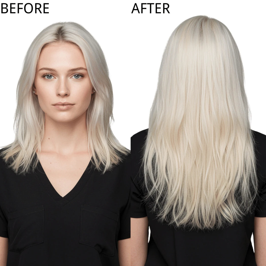 100% real human hair how long will hair extenisons last? About 6-12 months