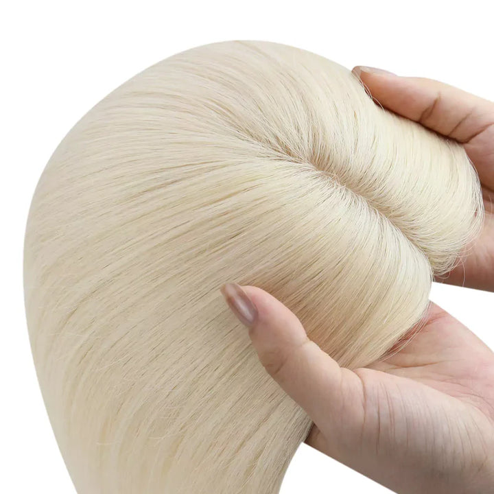 Volume-boosting fishnet hair topper, lightweight feel