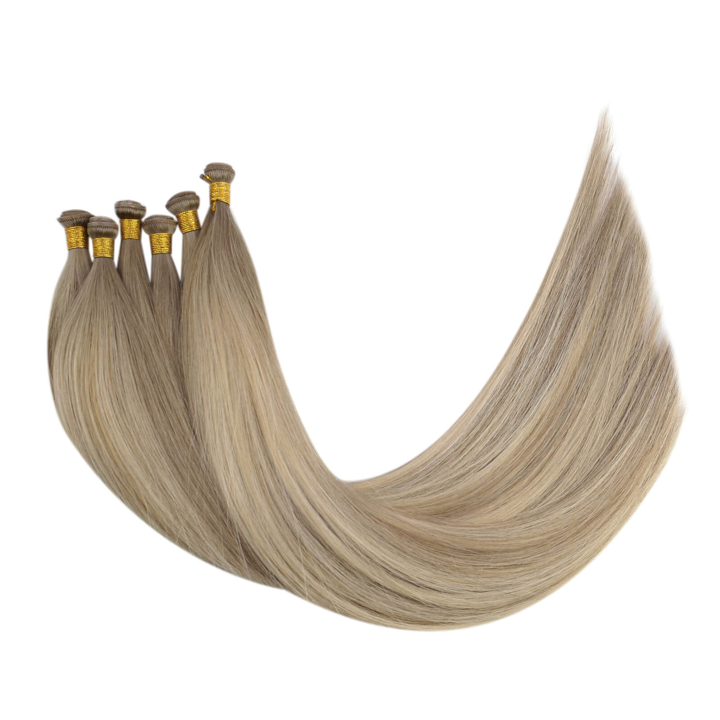 genius weft hair extensions-blonde hair extensions