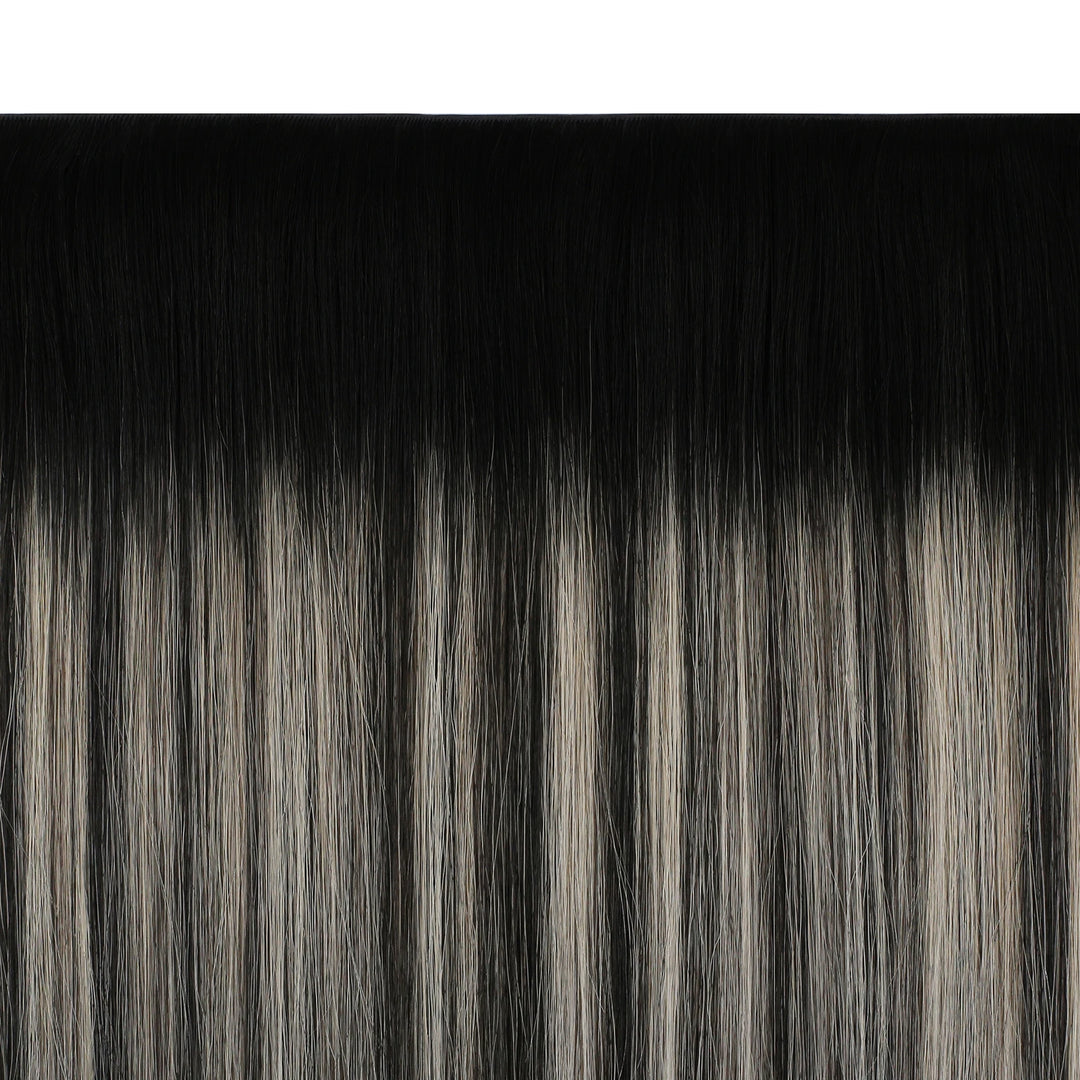 natural black butterfly weft extensions