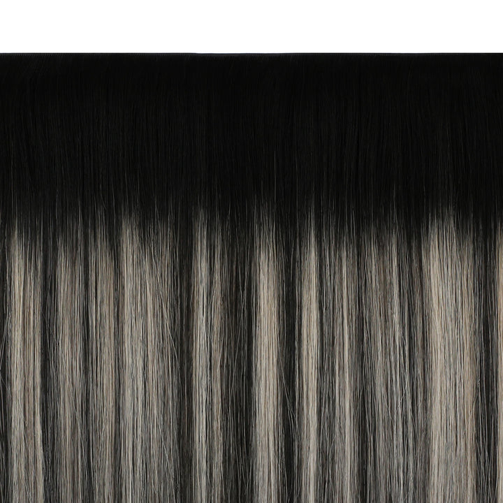 natural black butterfly weft extensions