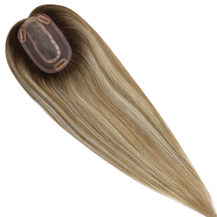 medium virgin hair topper soft hair