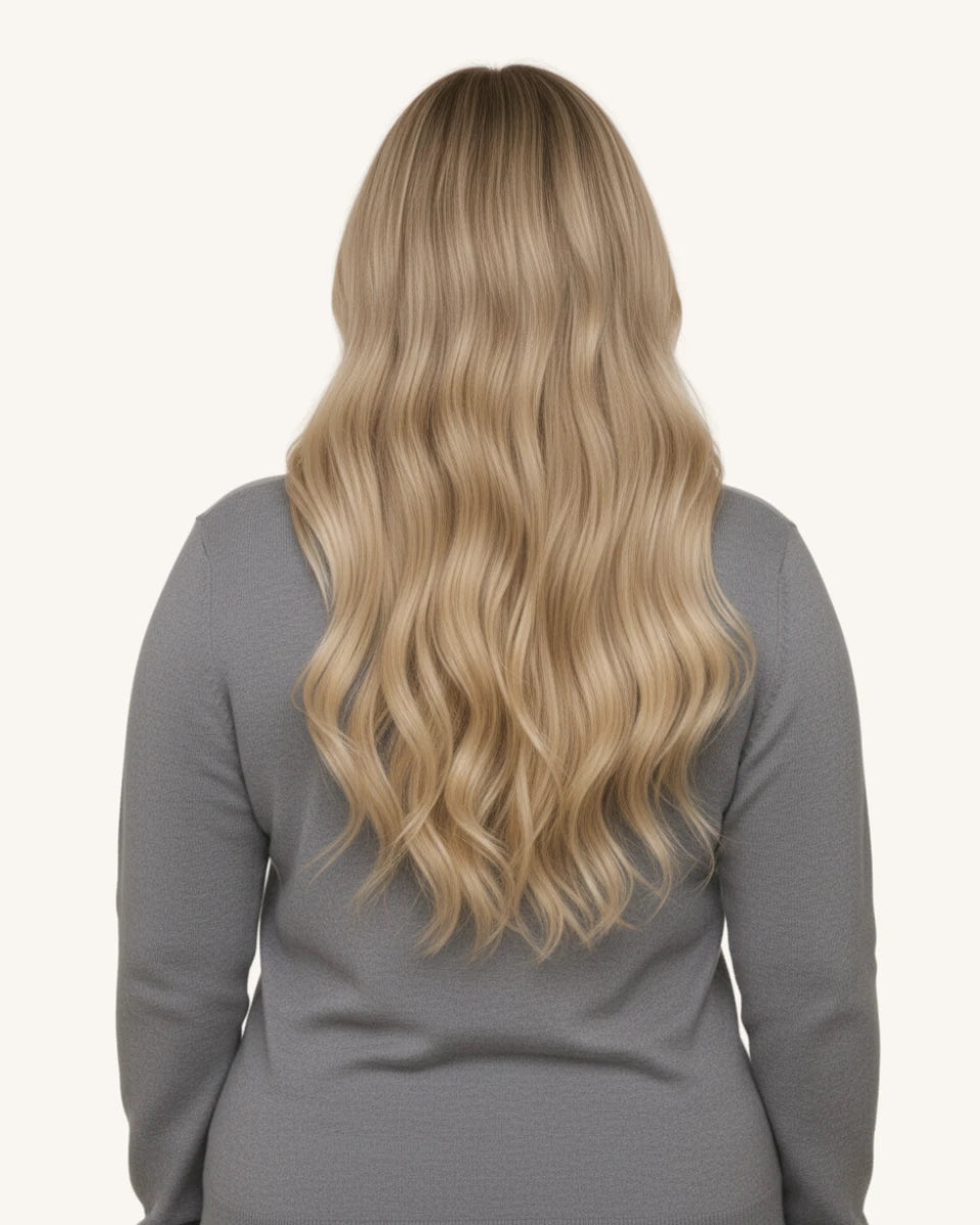 invisible PU weft hair extensions