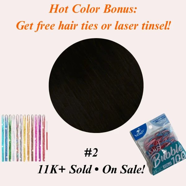 free hair tinsel and hair tie