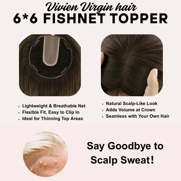 natural scalp-like look and 100% real human hair