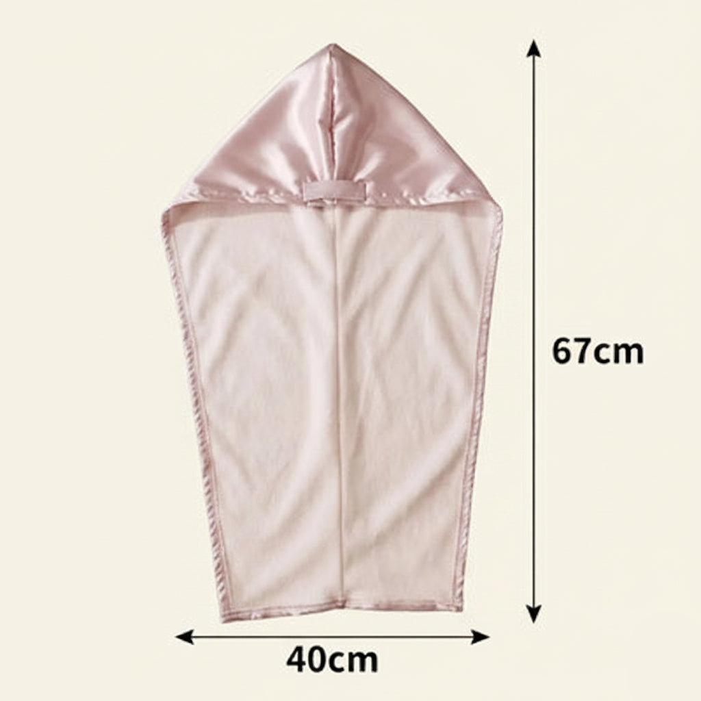 towel wrap for long hair, hair care accessories, heatless hair drying towel