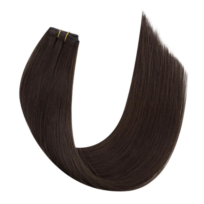 butterfly weft dark brown extensions