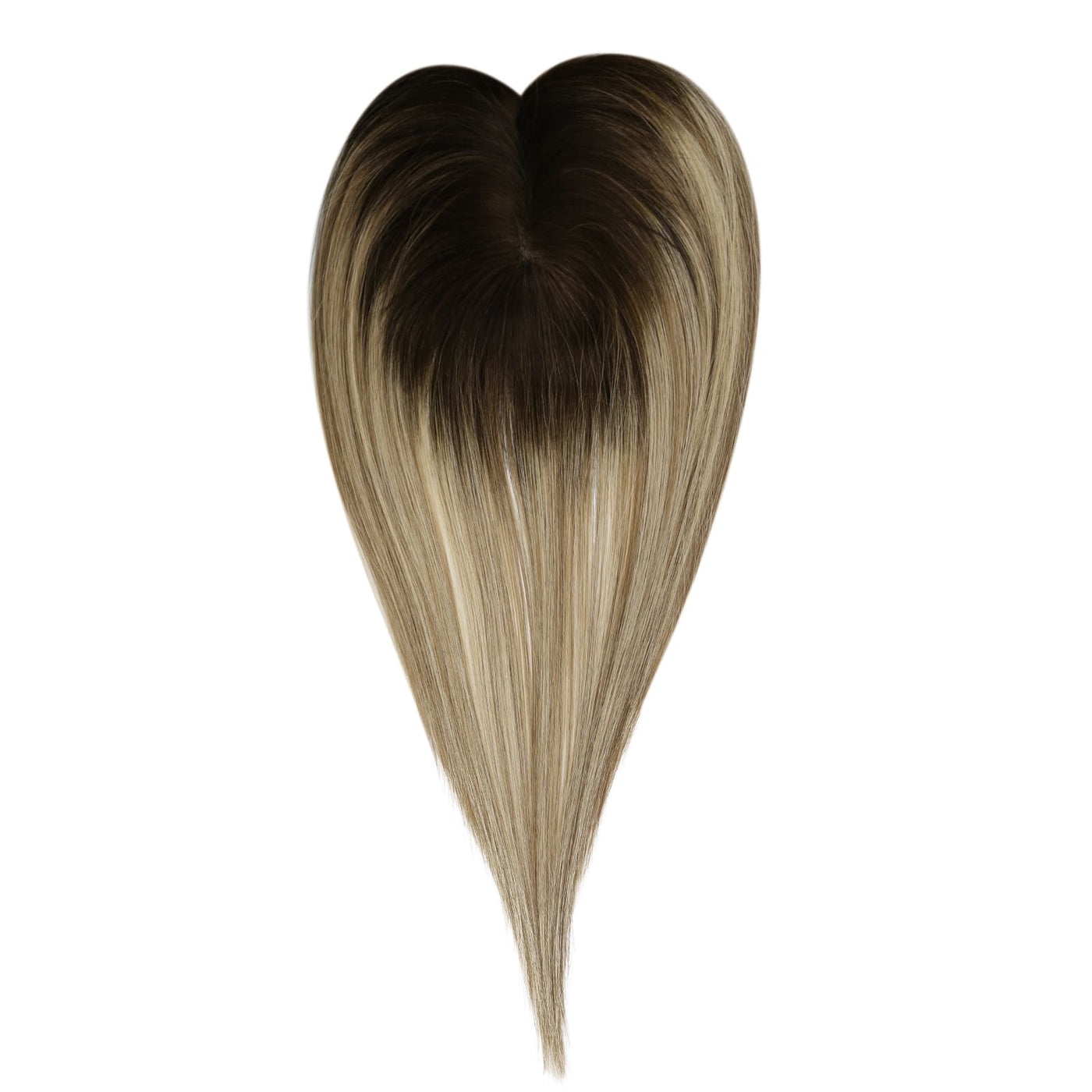 [US Only][Half Price]Virgin Medium Hair Virgin Topper Hairpieces without Bangs Breathable Hair Topper Soft Hair (#3/8/22)