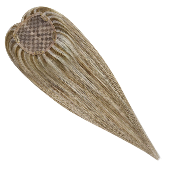hair topper dark brown
