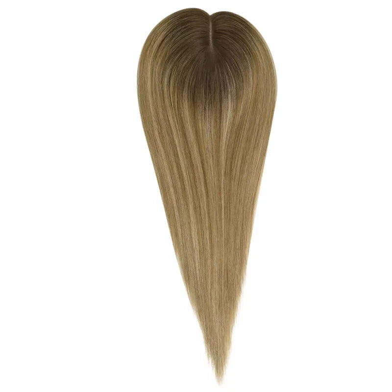 Invisible base virgin fishnet hair topper Hair styling friendly virgin fishnet hair topper