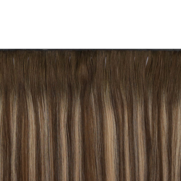 virgin weft-balayage color borwn and blonde