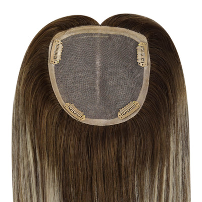 hair topper crown ang front hairline 100% human hair