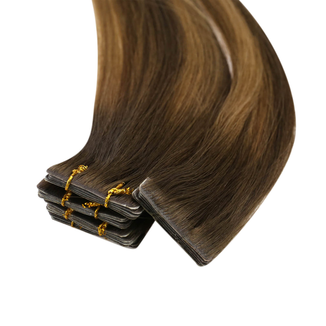 tape in extensions brown