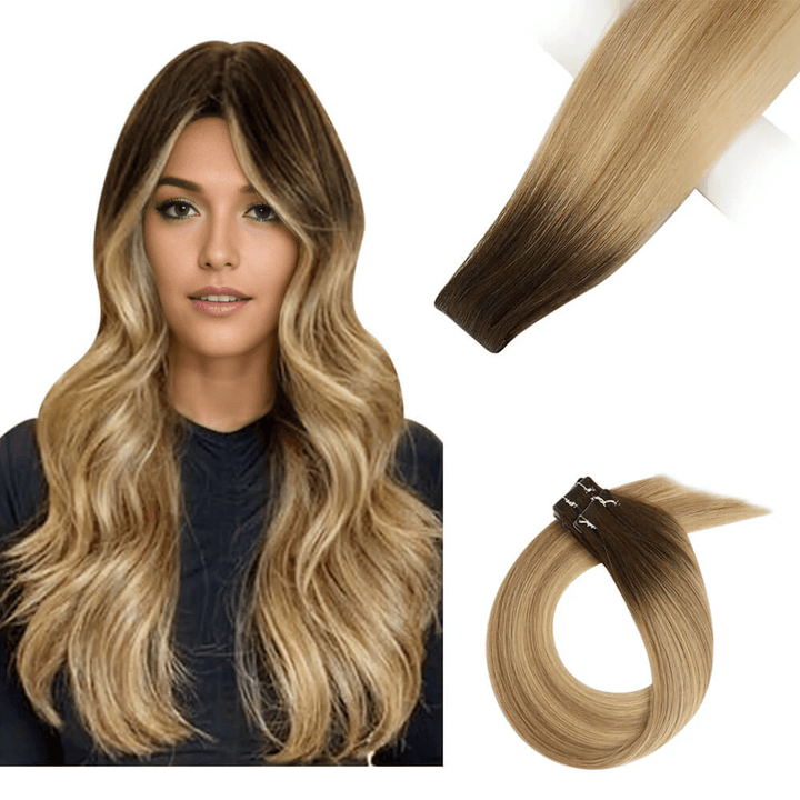 injection tape in seamless hair extensions