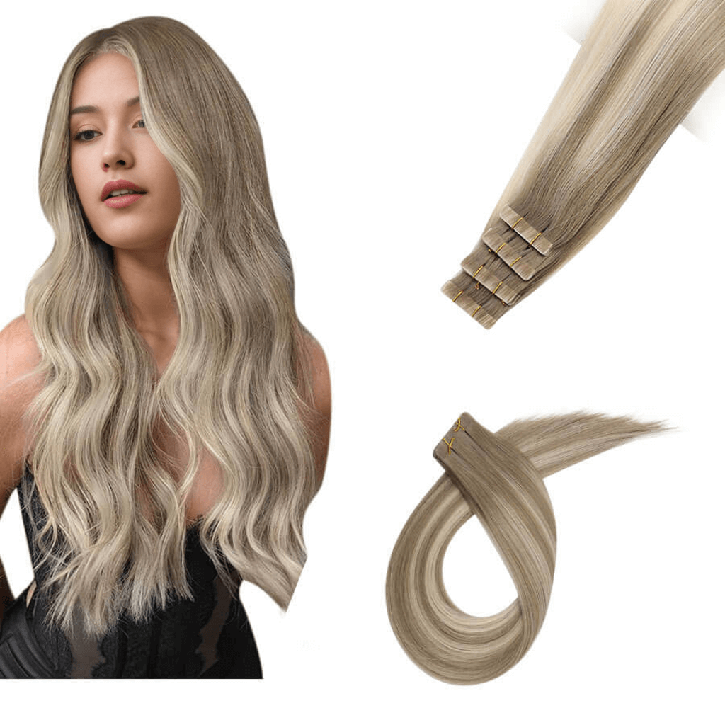 invisible tape in hair extensions human hair