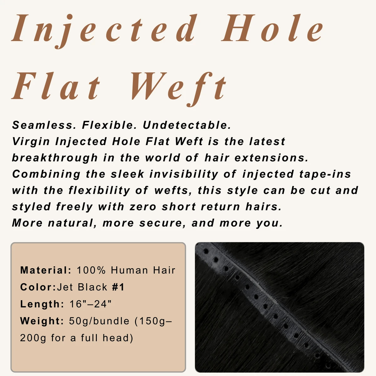 jet-black-hair-extensions-PU-Hole-weft