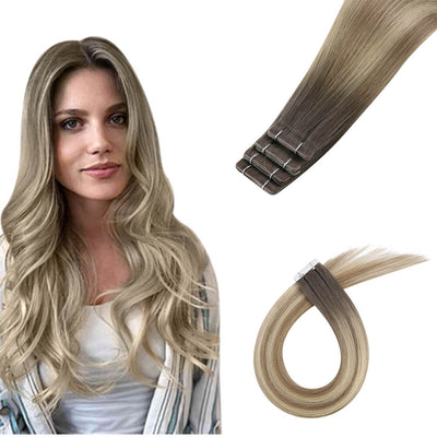 tape in extensions real human hair