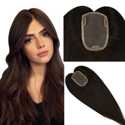medium hair topper for women balayage