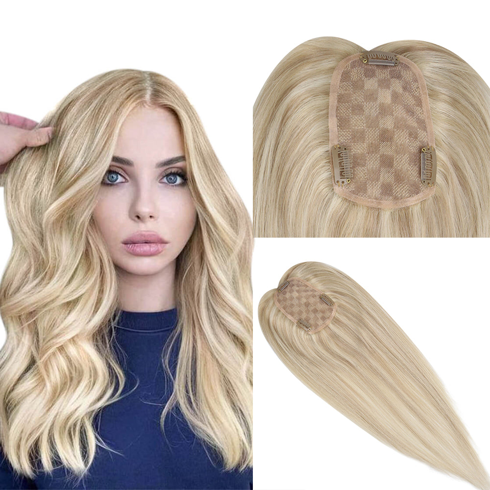 medium hair topper for women balayage